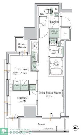 ワンルーフレジデンス中野南台の物件間取画像